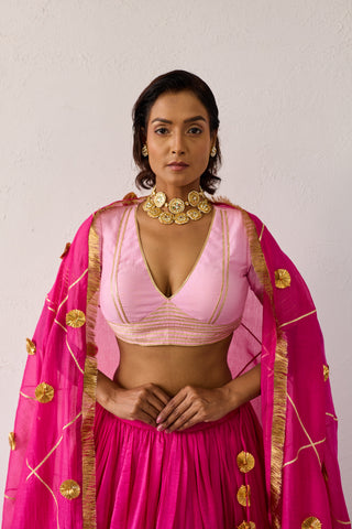Meera Raani Mul Chanderi Lehenga