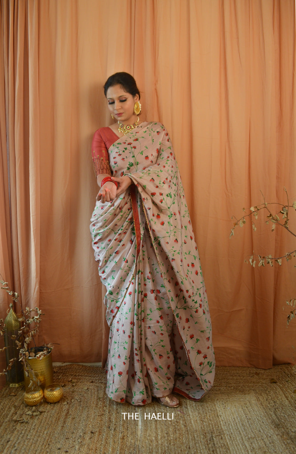 Blooming Dales Pink Uppada Silk Saree