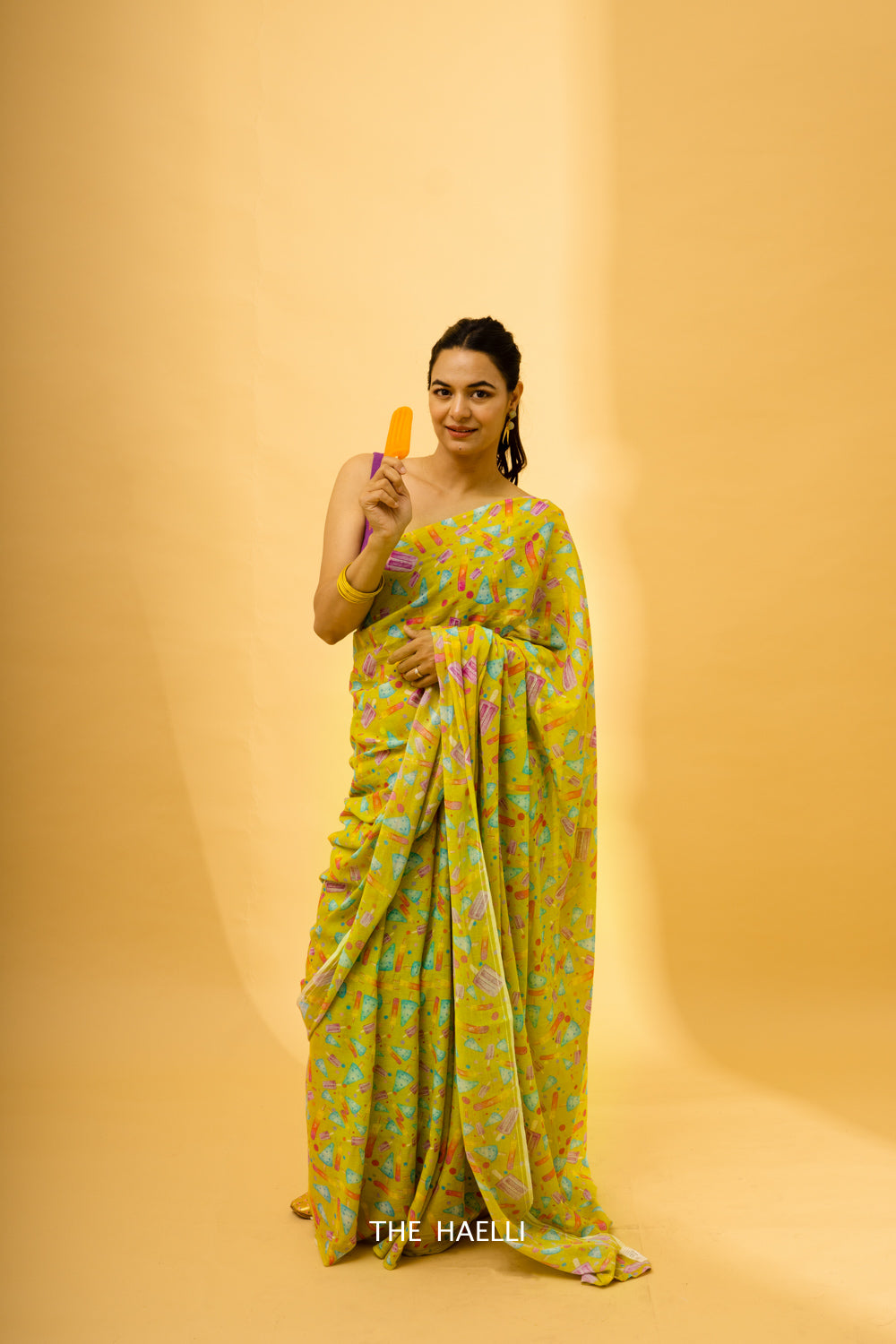 Popsicles Green Cotton Saree