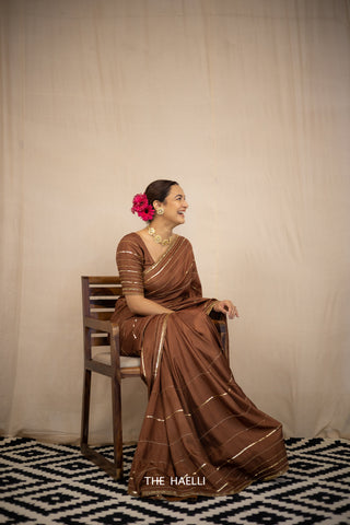 Maya Brown Uppada Silk Saree