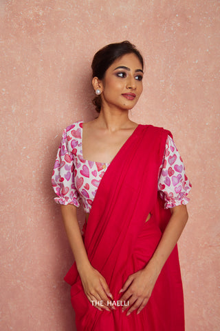 Ruby Cotton Saree on Budget