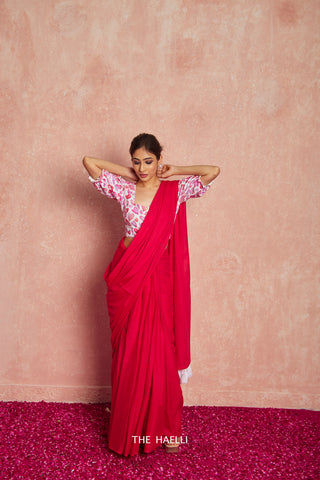 Ruby Cotton Saree on Budget