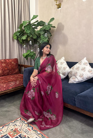 Amira Mulberry Organza Silk Saree