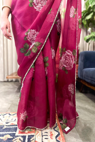 Amira Mulberry Organza Silk Saree
