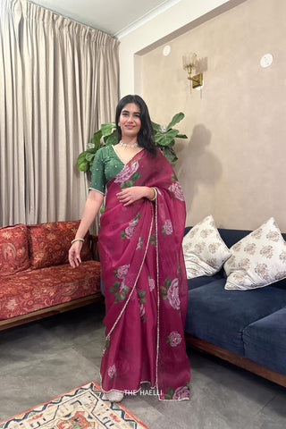 Amira Mulberry Organza Silk Saree