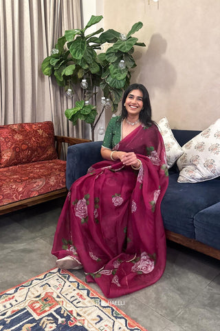 Amira Mulberry Organza Silk Saree