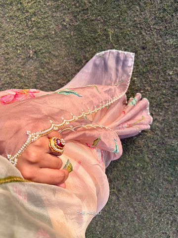 Kamal Mauve Ombre Organza Silk Saree