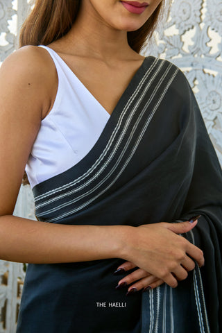 Nera Black Silk Saree