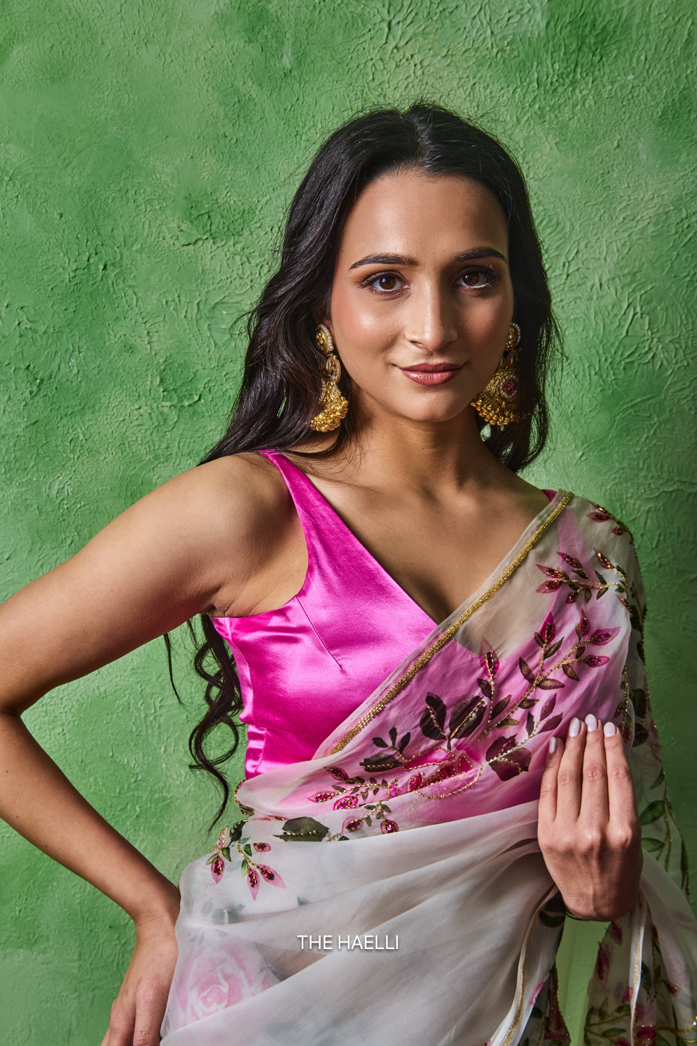 Velora Fuchsia Stretchable Blouse