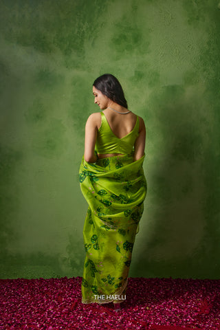 Wild Jungle Organza Saree