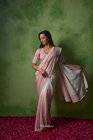 Komal Beige Shaded Cotton Saree