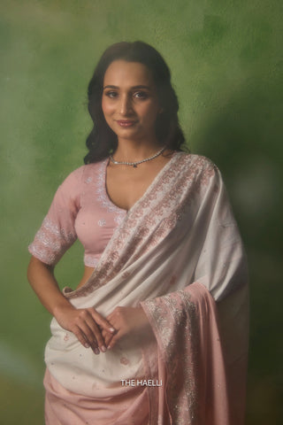 Komal Beige Shaded Cotton Saree