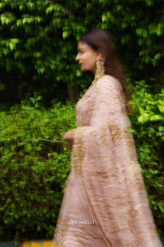 Gulika Pink Chiffon Silk Saree