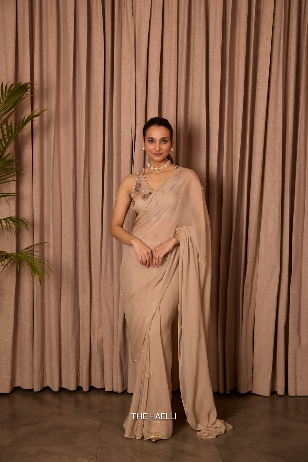 Ivy Tan Chiffon Silk Saree