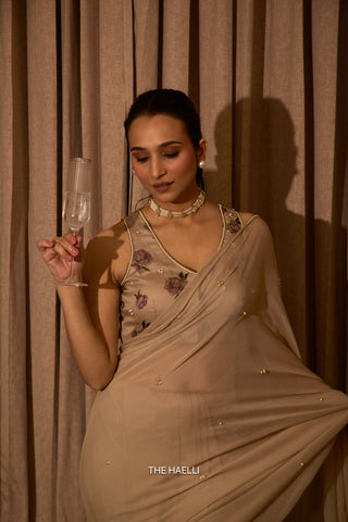 Ivy Tan Chiffon Silk Saree