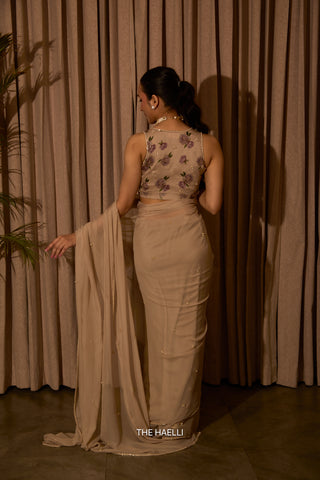 Ivy Tan Chiffon Silk Saree
