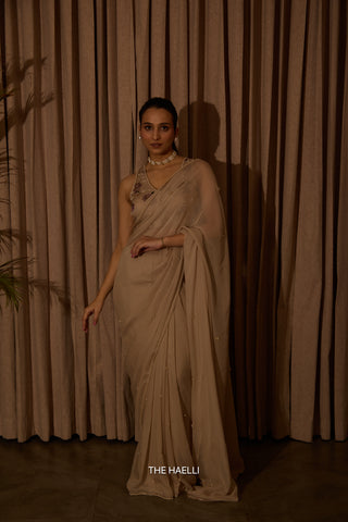Ivy Tan Chiffon Silk Saree