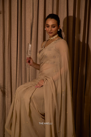 Ivy Tan Chiffon Silk Saree