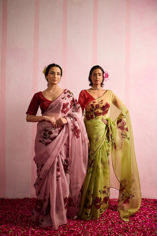 Piya Blush Organza Silk Saree